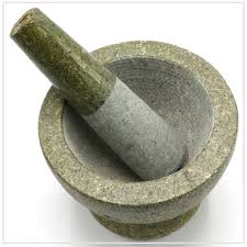 Large 8 Thai Granite Mortar and Pestle and The proper view